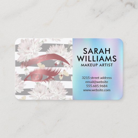 Make-up Logo | Schoonheid | Cosmetica Visitekaartje (Voorkant)