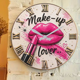 Make Up Lover Glam Beauty Pink Lips Lipstick Grote Klok