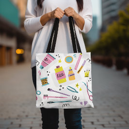 Make-up Lover Pastel Cosmetica Beauty Accessoires Tote Bag