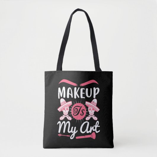 Make-up - Make-up Is Mijn Kunst Tote Bag (Voorkant)