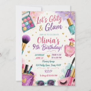 Make-up meisje Beauty Glam Verjaardag Kaart