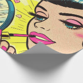  make-up meisjes strips cadeaupapier (Hoek)