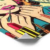  make-up meisjes strips poster (Hoek)