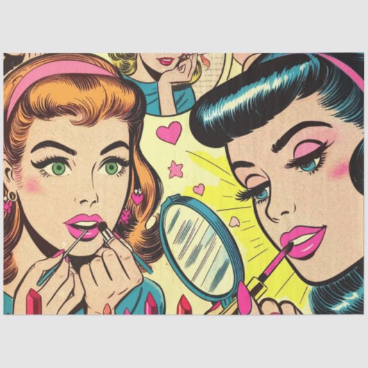  make-up meisjes strips tissuepapier (Voorkant)