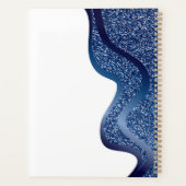 Make-up met donkerblauw effect planner (Achterkant)