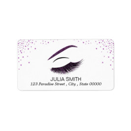 Make-up met glinsterend effect etiket