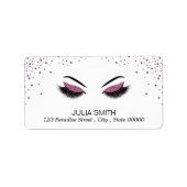 Make-up met glinsterend effect etiket (Voorkant)