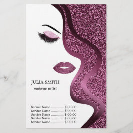 Make-up met glinsterend effect flyer