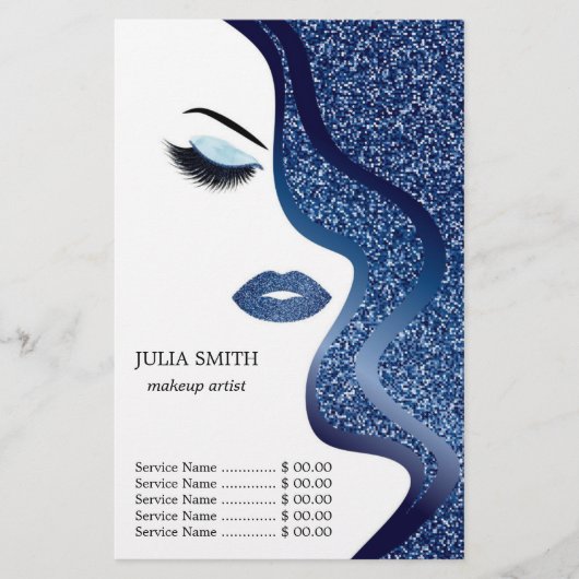 Make-up met glinsterend effect flyer (Voorkant)