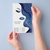 Make-up met glinsterend effect flyer (Hand)
