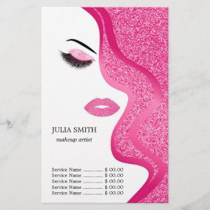 Make-up met glinsterend effect flyer