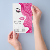 Make-up met glinsterend effect flyer (Hand)