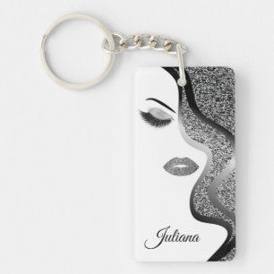 Make-up met glinsterend effect sleutelhanger