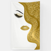 Make-up met glitereffect spandoek (Verticaal)