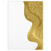 Make-up met gouden glitter effect klembord (Achterkant)