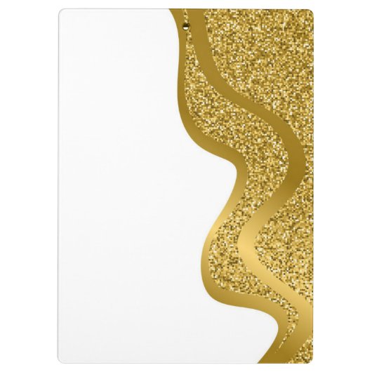 Make-up met gouden glitter effect klembord (Achterkant)