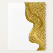 Make-up met gouden glitter effect planner (Achterkant)