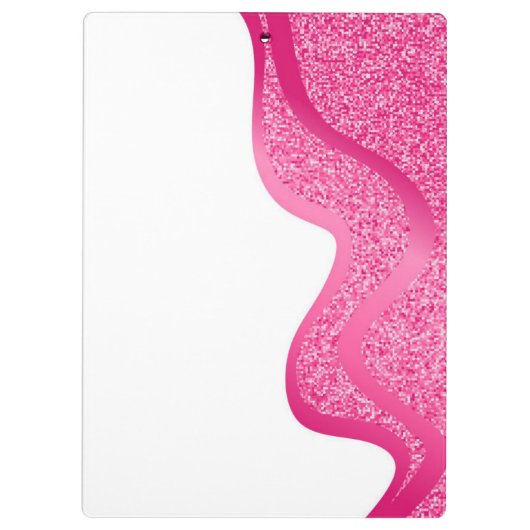 Make-up met lichtroze glitter effect klembord (Achterkant)