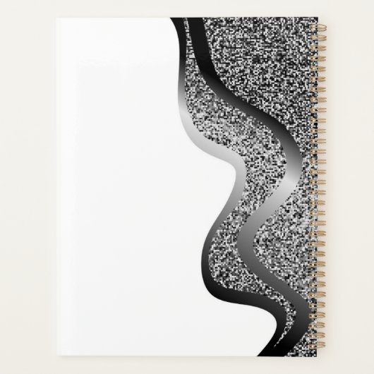 Make-up met zilver effect planner (Achterkant)