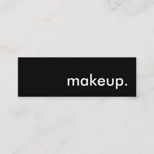 make-up. mini visitekaartje (Voorkant)