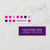 MAKE-UP (mod.vierkanten) Mini Visitekaartje (Voorkant / Achterkant)