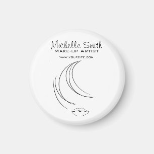 Make-up mode gezicht icoon artiest  merkenidentite magneet