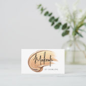 Make-up Moderne Script Typografie Visitekaartje (Staand voorkant)