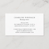 Make-up Moderne Script Typografie Visitekaartje (Achterkant)