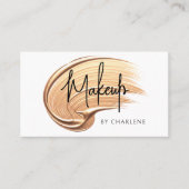 Make-up Moderne Script Typografie Visitekaartje (Voorkant)