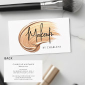 Make-up Moderne Script Typografie Visitekaartje