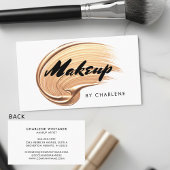 Make-up moderne typografie zwart goud visitekaartje