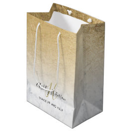 Make-up monogram marmeren chique gouden folie scri medium cadeauzakje