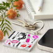 make-up mooi sleutelhanger (Voorkant Rechts)