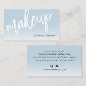 MAKE-UP OMBRE FADE schattige borstel geletterd bor Visitekaartje (Voorkant / Achterkant)