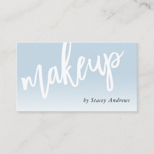 MAKE-UP OMBRE FADE schattige borstel geletterd bor Visitekaartje (Voorkant)