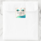 Make-up oog wimper wimpers reiniger zeemeermin par vierkante sticker (Tas)