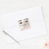 Make-up oog wimpers schoner wenkbrauw getuft vierkante sticker (Envelop)