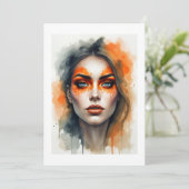 make-up oranje kaart (Staand voorkant)