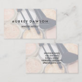 Make-up Palet  | Make-up Kwasten Visitekaartje (Voorkant / Achterkant)