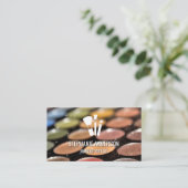 Make-up Palette  | Make-up Kwast Logo | Glans Visitekaartje (Staand voorkant)