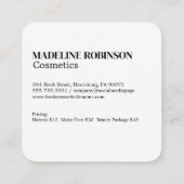 Make-up penseelpoeder | Oogschaduwpalet Afsprakenkaartje (Achterkant)