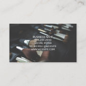 Make-up penseelset | Make-uppenseelpictogram Visitekaartje (Achterkant)