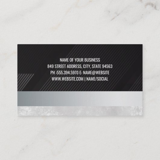 Make-up penselen en foundation visitekaartje (Achterkant)