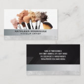 Make-up penselen en foundation visitekaartje (Voorkant / Achterkant)