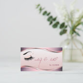 Make-up, professionele elegante wimpers visitekaartje (Staand voorkant)