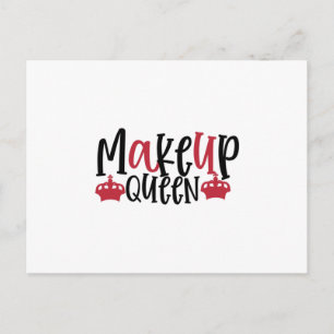Make-up Queen ontwerp- Make-up citaat Briefkaart
