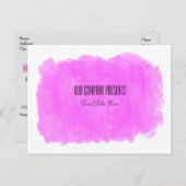 Make-up Roze Beauty Event Workshop Glam Trendy Briefkaart (Voorkant / Achterkant)