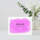 Make-up Roze Schoonheidsevenement Workshop Glam Mo Briefkaart (Staand voorkant)