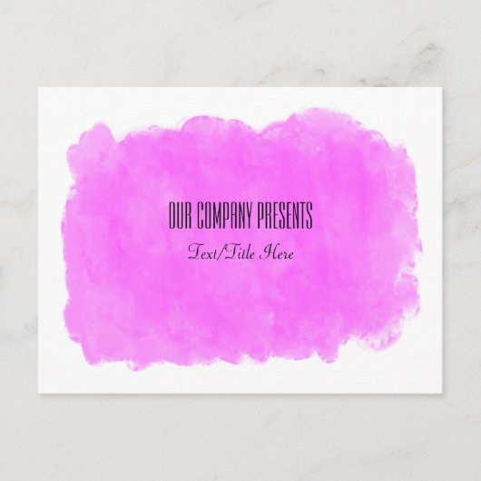 Make-up Roze Schoonheidsevenement Workshop Glam Mo Briefkaart (Voorkant)