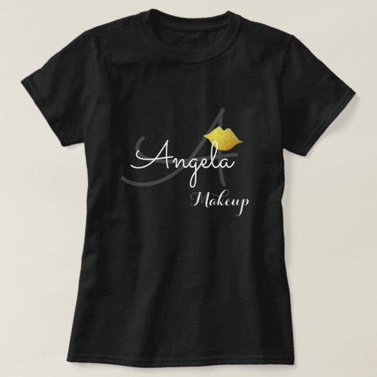 Make-up salon uniform (of voor persoonlijk gebruik t-shirt (Design voorkant)
